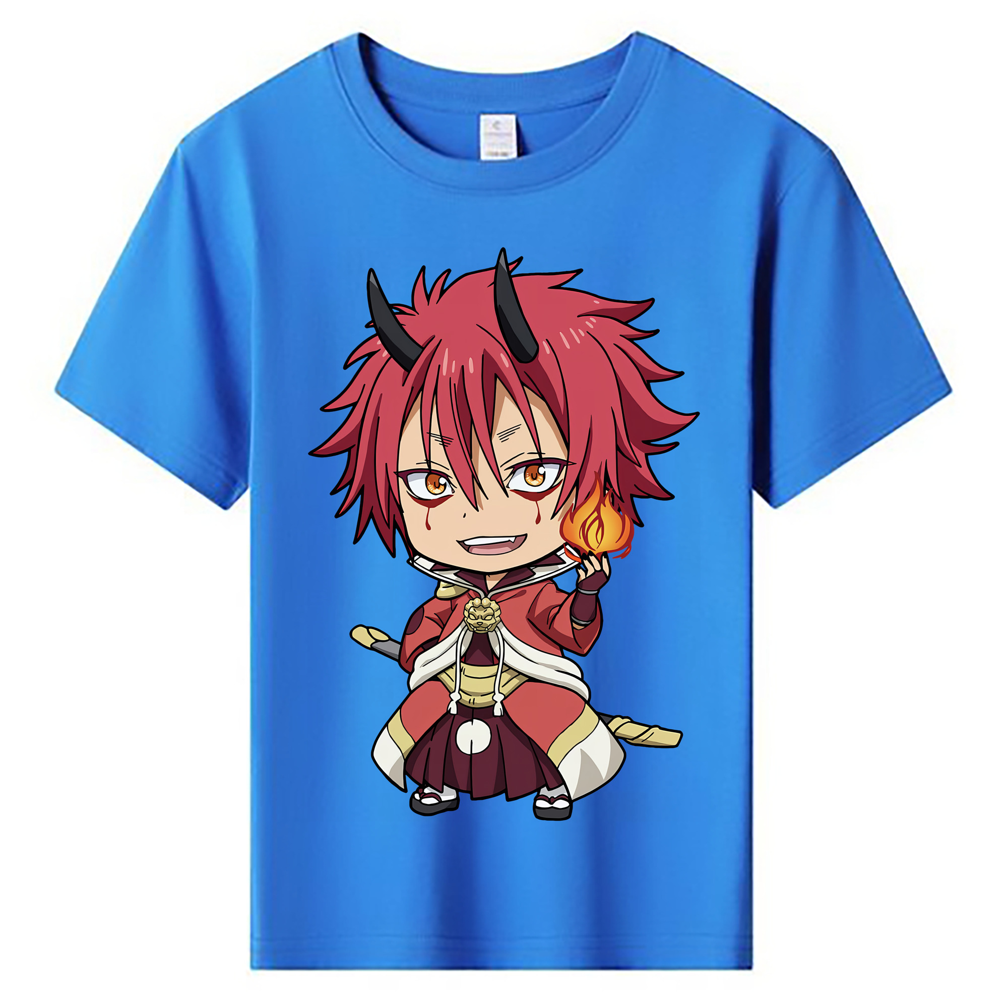 （画像用） 転スラ Regarding Reincarnated to Slime 綿100％キッズTシャツ（フロントプリント）